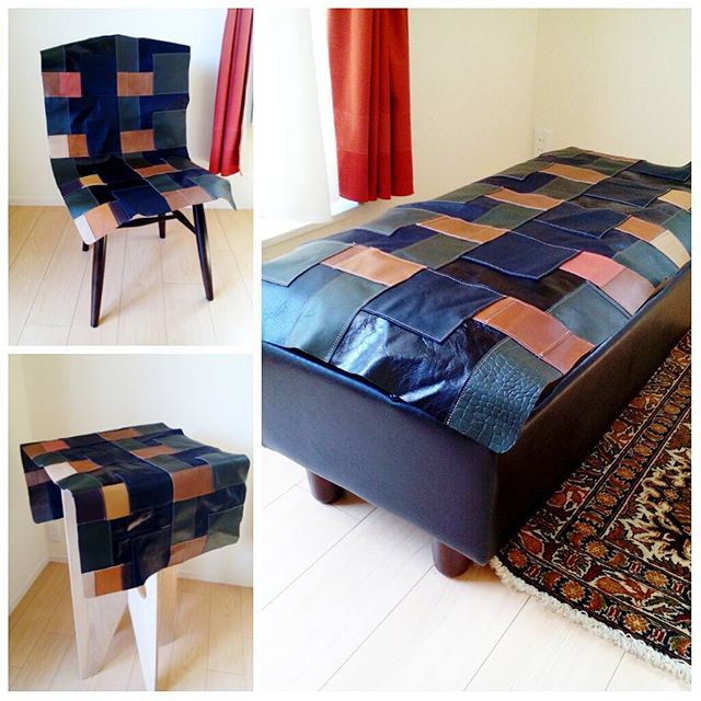 pave du cuir パウ゛ェドゥキュイール#leather#craft#favorpoco#aging#interior #chair #table#sofa